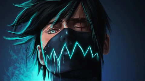 Green Hair Man With Mask Live Wallpaper - Free Live Wallpaper