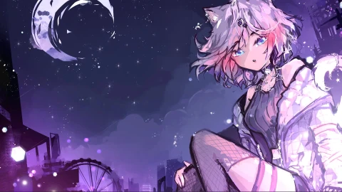 Lavender Sato Anime Live Wallpaper - Free Live Wallpaper