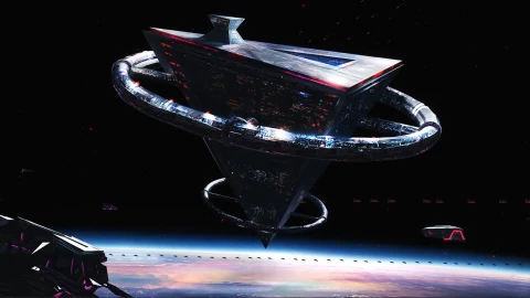 Cyberpunk Space Station Hd Live Wallpaper - Free Live Wallpaper