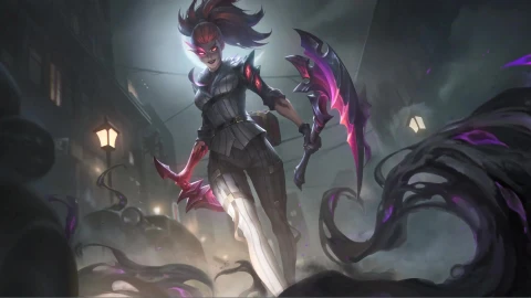 Crime City Nightmare Akali League Of Legends Live Wallpaper - Free Live Wallpaper