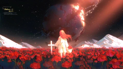 Silence Moon Flowers And Girl Live Wallpaper - Free Live Wallpaper