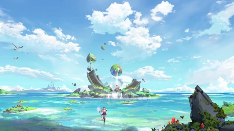 Fantasy Island and Witch Girl Live Wallpaper - Free Live Wallpaper