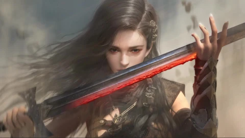 Fantasy Girl Bloody Sword Live Wallpaper - Free Live Wallpaper