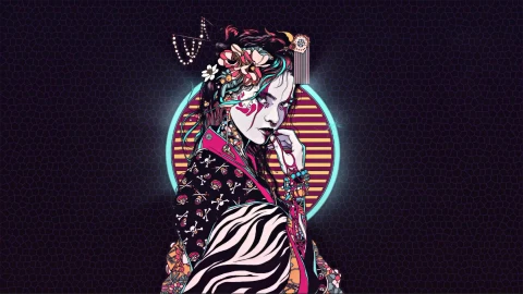 Neon Japanese Girl Live Wallpaper - Free Live Wallpaper