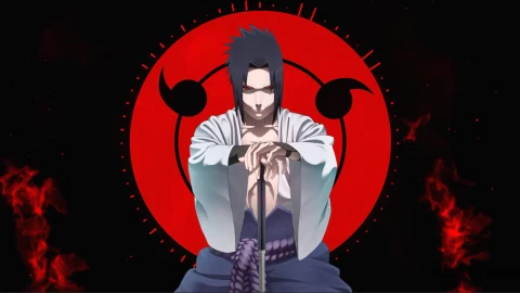 Sasuke Uchiha Sharingan Anime Red Black Live Wallpaper - Free Live Wallpaper