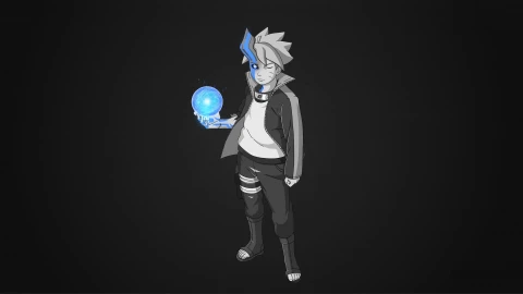 Boruto Karma Rasengan Black And White Anime Live Wallpaper - Free Live Wallpaper