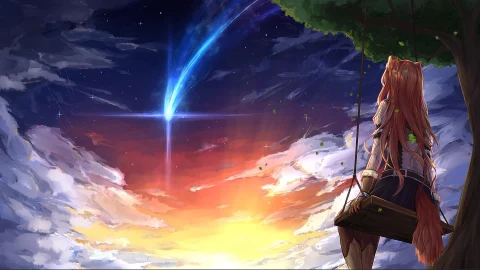 Raphtalia Girl Anime Sky Clouds Live Wallpaper - Free Live Wallpaper