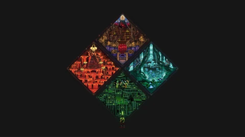 4K Version - Hades Pixel Biomes Game Live Wallpaper - Free Live Wallpaper