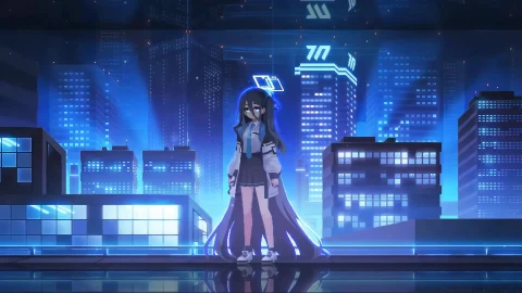Blue Archive Aris Anime Pixel Live Wallpaper - Free Live Wallpaper