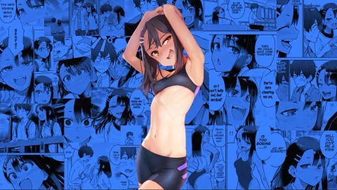 Nagatoro Manga Collage Anime Live Wallpaper - Free Live Wallpaper