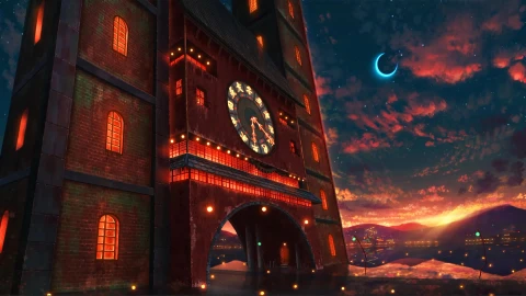 The Dayanke Street Clock Tower Live Wallpaper - Free Live Wallpaper