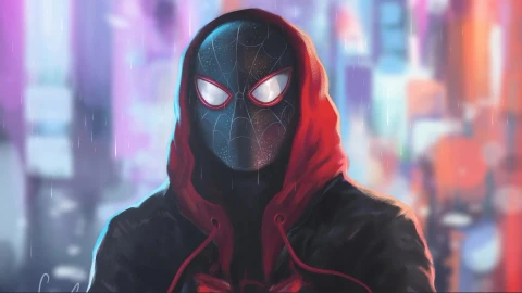 Spiderman With Hood Multiverse Live Wallpaper - Free Live Wallpaper