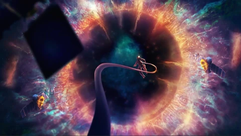 Inner Dimension Astronaut Satelites Black Hole Live Wallpaper - Free Live Wallpaper