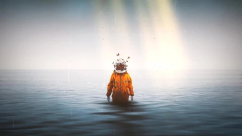 Lost Astronaut And Water Live Wallpaper - Free Live Wallpaper