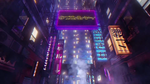 Neon City Alley Loop HD Live Wallpaper - Free Live Wallpaper
