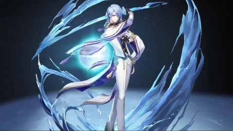 Genshin Impact Game - Kamisato Ayko Animated Desktop By Cybust - Free Live Wallpaper