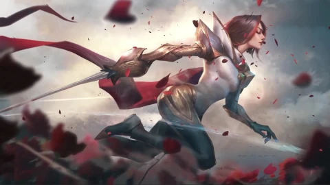 Rose Fiora League Of Legends Game Animated Windows Desktop - Free Live Wallpaper