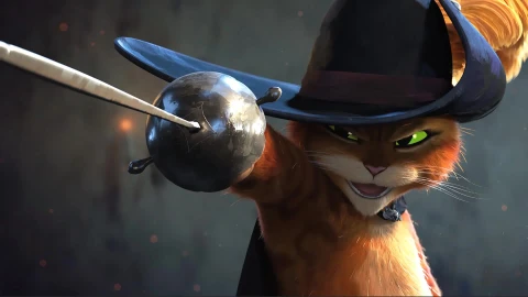 Puss In Boots With Sword Animated Desktop Background - Free Live Wallpaper