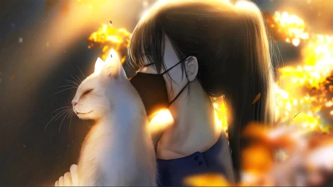 Lily My Blind Cat Animated Desktop Background - Free Live Wallpaper