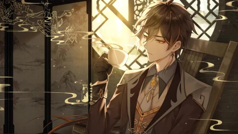 Zhongli - Genshin Impact Game Anime Desktop Video Background - Free Live Wallpaper