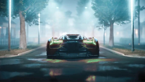 Lamborghini Terzo Millennio Rear Car Live Wallpaper - Free Live Wallpaper