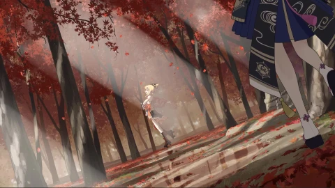Genshin Impact - Yoimiya Anime Game Animated Desktop Background - Free Live Wallpaper