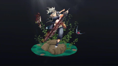 Black Clover - Asta Anime 4K Live Wallpaper With Mirror Loop - Free Live Wallpaper