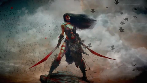 Barbarian Girl Animated Live Desktop - Free Live Wallpaper