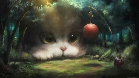 Relaxin Cat Animated Cartoon Live Desktop - Free Live Wallpaper