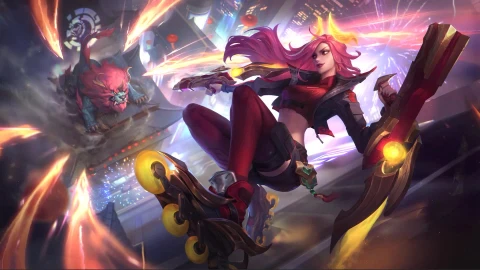 Windows and macOS Lunar Beast Miss Fortune Wild Rift Live Desktop - Free Live Wallpaper