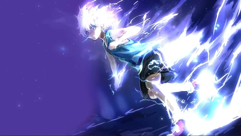 Windows and macOS Killua Godspeed Anime Desktop Live Background - Free Live Wallpaper
