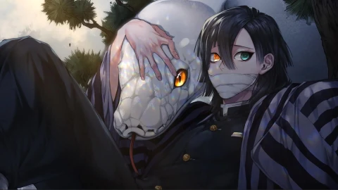 Demon Slayer Obanai Iguro Kimetsu No Yaiba Serpent Hashira Live Wallpaper - Free Live Wallpaper