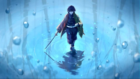 Cool Mac and Windows Giyuu Demon Slayer Anime PC Live Wallpaper - Free Live Wallpaper