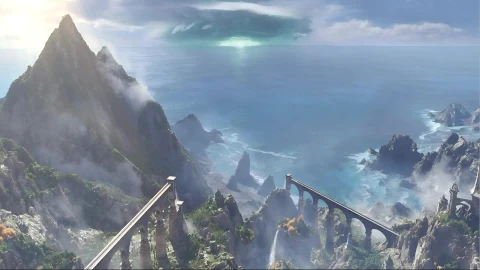 WOW Dragonflight Coast From Cinematic Trailer Live Wallpaper - Free Live Wallpaper