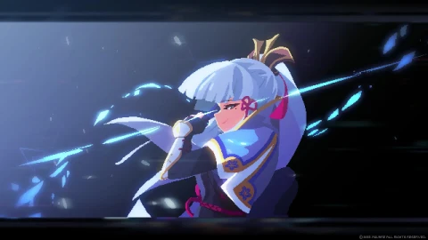 Ayaka Elemental Burst Anime Pixel Live Wallpaper - Free Live Wallpaper