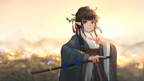 Ancient Style Practice Anime Elf Live Wallpaper - Free Live Wallpaper