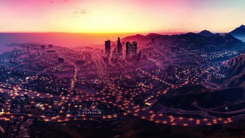 Los Santos GTA5 Game Dual Monitor Live Wallpaper - Free Live Wallpaper