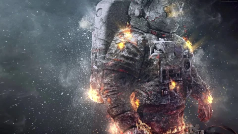 PC Animated Ashes Astronaut Live Wallpaper - Free Live Wallpaper