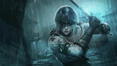 PC Animated Ciri Rain Live Wallpaper - Free Live Wallpaper