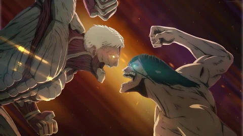 PC Animated Eren vs Armored Titan Anime Live Wallpaper - Free Live Wallpaper