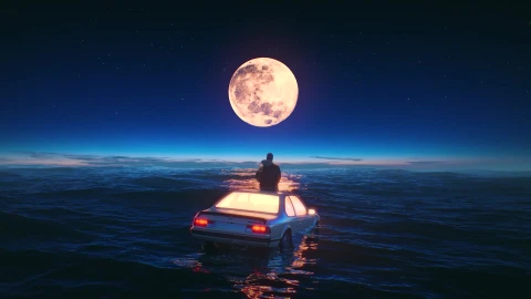 PC Animated Floating in the Ocean Live Wallpaper - Free Live Wallpaper