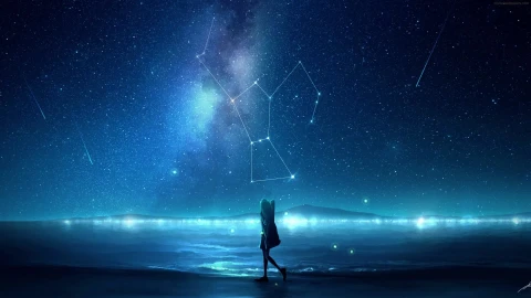 PC Animated Glow Night Beach Live Wallpaper - Free Live Wallpaper