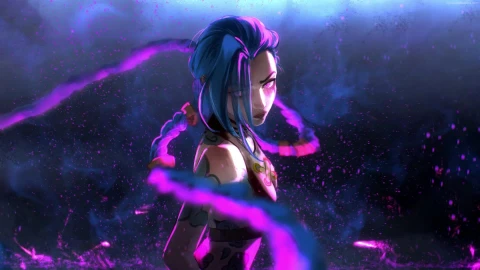 PC Animated Jinx Braids Arcane Live Wallpaper - Free Live Wallpaper