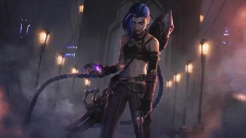 PC Animated Jinx with Chomper Bomb Live Wallpaper - Free Live Wallpaper