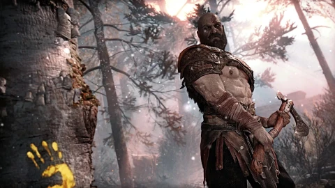 PC Animated Kratos Snow Live Wallpaper - Free Live Wallpaper