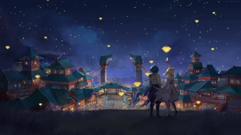 PC Animated Lanterns Genshin Impact Anime Live Wallpaper - Free Live Wallpaper