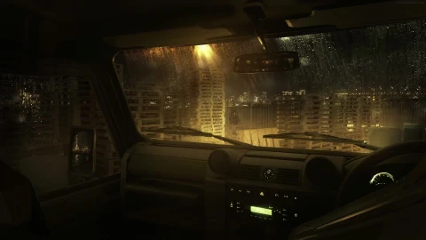 PC Animated Rain Car Live Wallpaper - Free Live Wallpaper