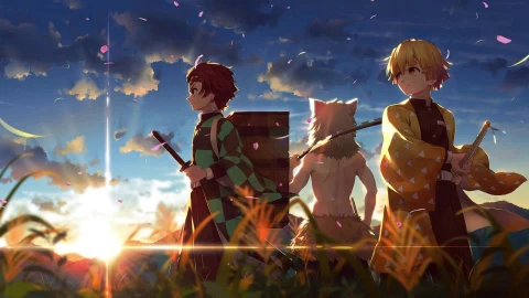 PC Animated Tanjiro Inosuke Kyojuro Anime Live Wallpaper - Free Live Wallpaper
