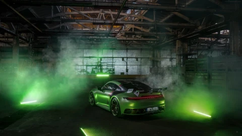PC Animated Techart Porsche 992 Live Wallpaper - Free Live Wallpaper