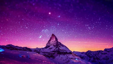 PC Animated Winter Mountain Live Wallpaper - Free Live Wallpaper